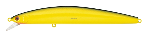 Picture of Daiwa Salt Pro Minnow, 6", 1 1/9 Oz, SZ 1 Hooks, Yellow Black, Floating