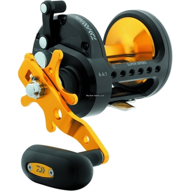 Picture of Daiwa Saltist Conventional Reel, Rh, 4Bb + 1Rb, 6.4:1 Ratio, Alum Spool, Braid 40/840, 50/630, Mono 30/350, 40/310