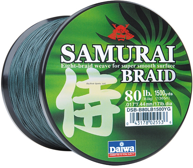 Picture of Daiwa Samurai Braided Line 20Lb 150Yd Filler Spool Green