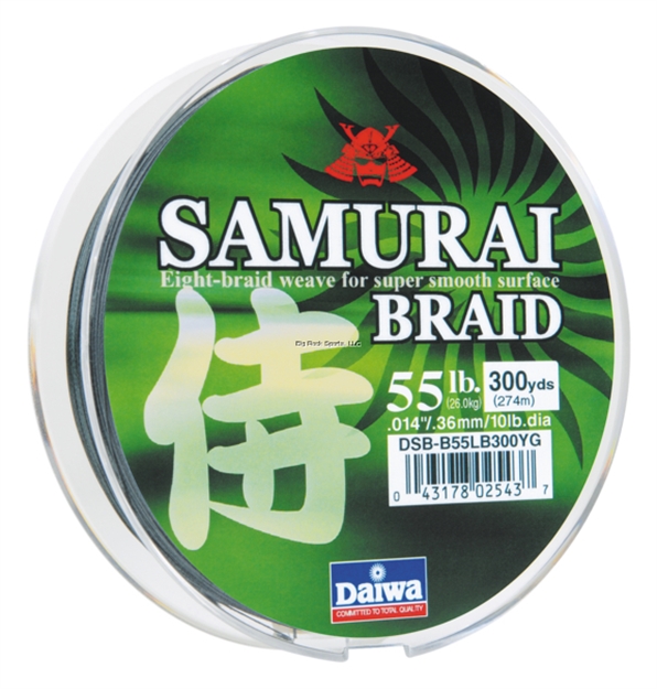 Picture of Daiwa Samurai Braided Line 55Lb 150Yd Filler Spool Green
