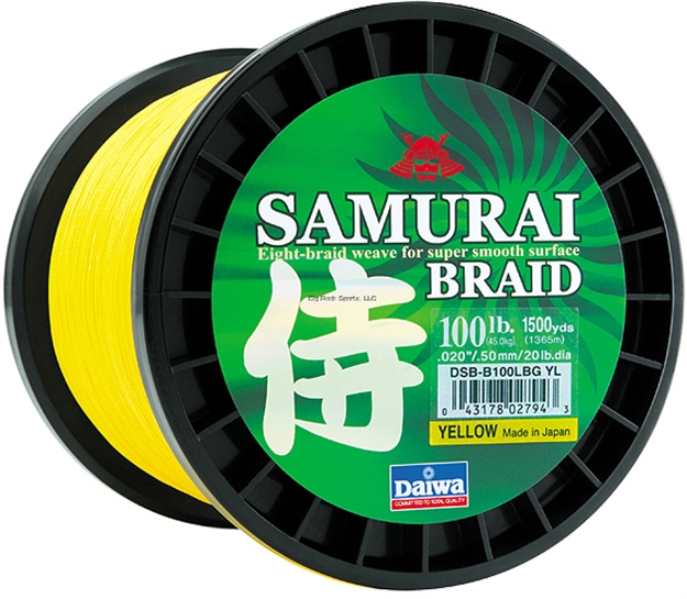 Picture of Daiwa Samurai Braided Line 70Lb 1500Yd Filler Spool Green