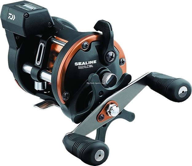 Picture of Daiwa Sealine Sg-3B Line Counter Reel, Left Hand, 3Bb, 4.2:1 Ratio, Alum Spool, Braid 40/300, 50/240, Dual Paddle Handle
