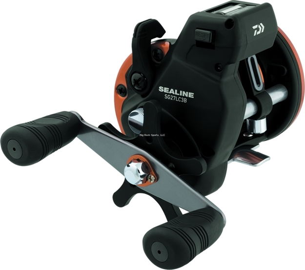 Picture of Daiwa Sealine Sg-3B Line Counter Reel, Right Hand, 3Bb, 5.1:1 Ratio, Alum Spool, Braid 30/270, 40/200, Dual Paddle Handle