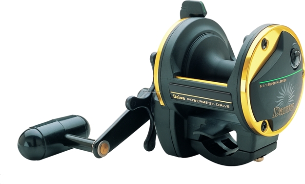 Picture of Daiwa Sealine Sl-H Conventional Reel, Rh, 4Bb, 6.1:1 Ratio, Composite Spool, Mono 12/380, 14/300