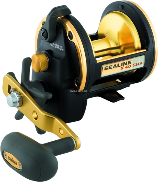 Picture of Daiwa Sealine-X Sha Conventional Reel, Rh, 3Bb, 6.1:1 Ratio, Alum Spool, Mono 25/400, 30/270