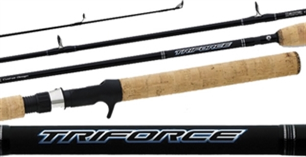 Picture of Daiwa Triforce Trigger Grip Cast Rod, 6'6", 1 Pc, Fast, Med, 1/4-3/4 OZ Lures, 8 LB - 17 LB Line, 8 Guides