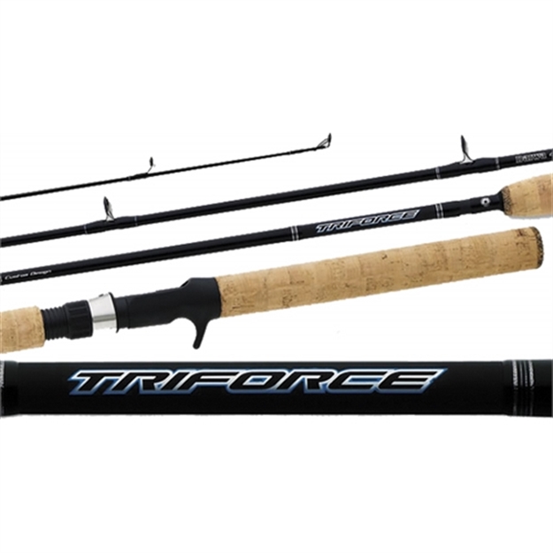 Picture of Daiwa Triforce Trigger Grip Cast Rod, 7', 1 Pc, Fast, Med, 1/4-3/4 OZ Lures, 8 LB - 17 LB Line, 8 Guides