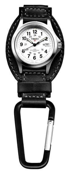 Picture of Dakota Black Leather Field Clip Watch