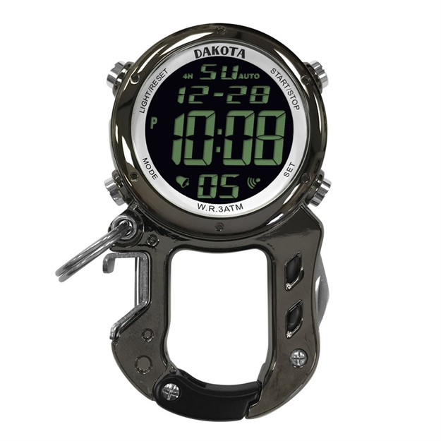 Picture of Dakota Digital Zip Clip Bottle Opener Watch Gunmetal