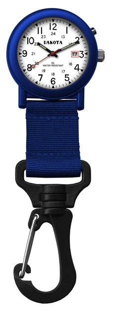 Picture of Dakota Light Backpacker Clip Watch W/Dial Light - Blue