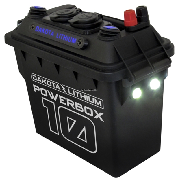 Picture of Dakota Lithium 12 Volt 10 Amp Hour Power Box + 12 Volt Charger (Black)