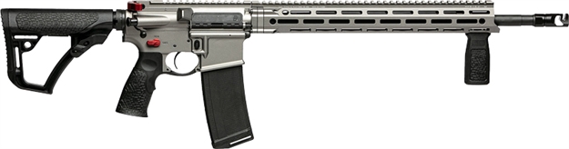 Picture of  Daniel Defense 0212809385047 Ddm4 V7 Pro 5.56X45mm Nato 18" 30+1, Gun Metal Gray Rec, Black Oem Overmolded Stock & Grip, Geissele Trigger, Red Radian Acc.