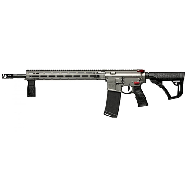 Picture of  Daniel Defense 0212809385047 Ddm4 V7 Pro 5.56X45mm Nato 18" 30+1, Gun Metal Gray Rec, Black Oem Overmolded Stock & Grip, Geissele Trigger, Red Radian Acc. 818773022637