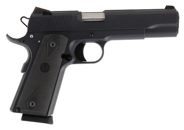 Picture of Dan Wesson 01974 1911 Heritage Single 45 Acp 5" 8+1 Black Hogue Grip Stainless