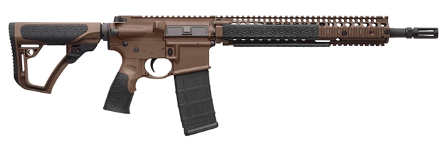 Picture of Daniel Defense 0208815126055 Ddm4 M4a1 *Ca Compliant 5.56X45mm Nato 14.50" 10+1 Mil-Spec Brown Cerakote 6 Position W/Softtouch Overmolding Stock 02-088-15126-055