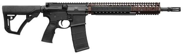 Picture of Daniel Defense 0208806027011 Ddm4 M4a1 5.56X45mm Nato 30+1 14.50" Threaded Barrel, Black Hard Coat Anodized Receiver, 6 Position Stock W/Softtouch Overmolding, Flat Dark Earth Handguard 02-088-06027-011