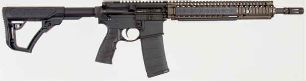 Picture of Daniel Defense 0208806027055 Ddm4 M4a1 *Ca Compliant 5.56X45mm Nato 14" 10+1 Black Hard Coat Anodized 6 Position W/Softtouch Overmolding Stock With Flat Dark Earth Handguard 02-088-06027-055
