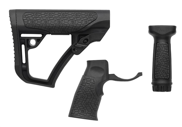 Picture of Daniel Defense 2810206145006 Collapsible Buttstock Pistol Grip/Vertical Foregrip Ar-15 Black Polymer 28-102-06145-006
