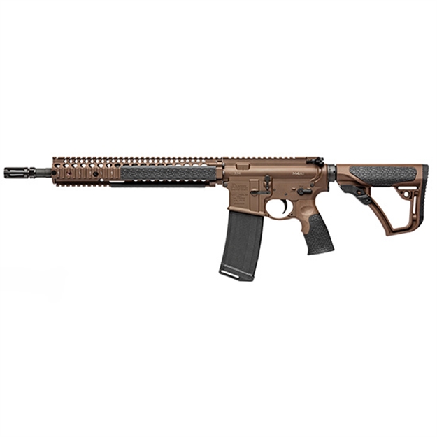 Picture of Daniel Defense 0208815126011 Ddm4 M4a1 5.56X45mm Nato 30+1 14.50" Barrel W/Flash Suppressor, Mil-Spec Brown Cerakote, 6 Position Stock W/Softtouch Overmolding 02-088-15126-011
