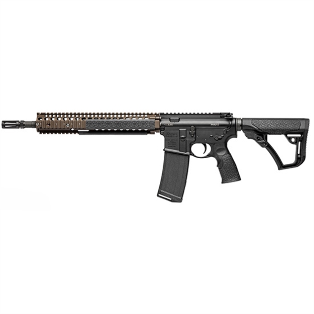 Picture of Daniel Defense 0208806027011 Ddm4 M4a1 5.56X45mm Nato 30+1 14.50" Threaded Barrel, Black Hard Coat Anodized Receiver, 6 Position Stock W/Softtouch Overmolding, Flat Dark Earth Handguard 02-088-06027-011 815604015547