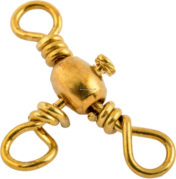 Picture of Danielson Crossline Swivel Single Bag Brass Size 2/0 2Pk