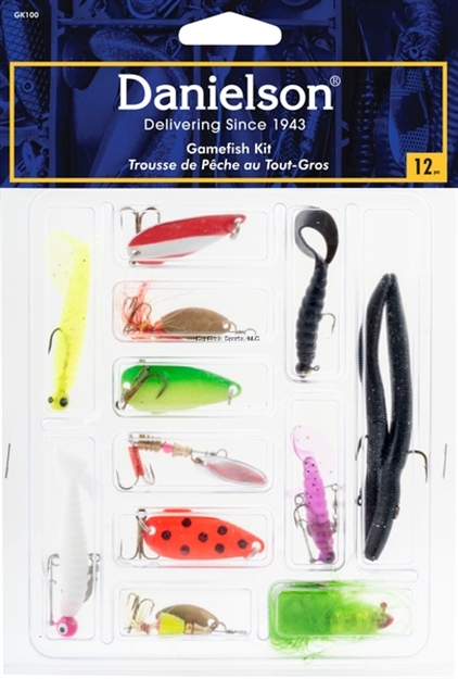 Picture of Danielson Gamefish Kit - 12Pc Jigs, Spoons, Spinners And Jig Spinners