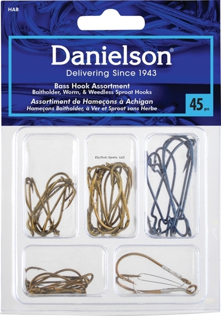 Picture of Danielson Hook Assortment Bass 45Pc