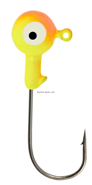 Picture of Danielson Jighead 1/16Oz Chartreuse/Orange