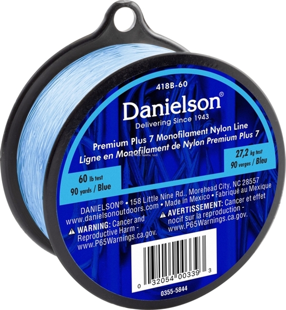 Picture of Danielson Plus 7 Mono Nylon Line Blue 1/8# 60Lb