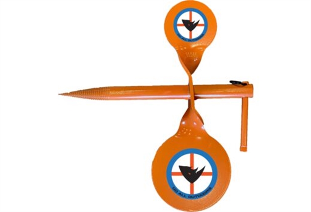 Picture of Dat Steel Target Handgun Tree Spinner 2 Stacked Targets TSHG