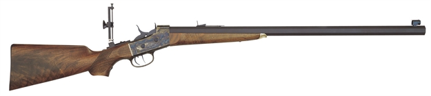 Picture of  Davide Pedersoli 010S822457 Rolling Block Creedmoor #2 Full Size 45-70 Gov 1Rd, 30" Blued Round Steel Barrel, Blued Steel Receiver, Walnut Fixed Stock, Double Set Trigger, Right Hand