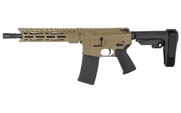 Picture of  Diamondback Db1916k061 Db15  5.56 Nato 30+1 10" Flat Dark Earth Cerakote Heavy Barrel 9" M-Lok Handguard 7075-T6 Aluminum Sba3 Brace Magpul Moe Grip