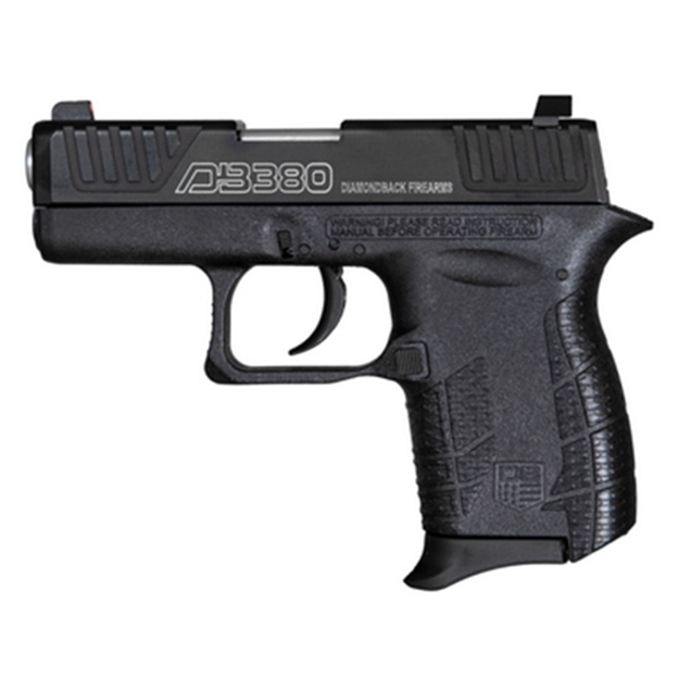 Picture of  Diamondback Db0100e002 Db380 Gen4 Micro-Compact Frame 380 Acp 6+1, 2.80" Stainless Steel Barrel, Black Nitride Serrated Stainless Steel Slide, Black Polymer Frame W/Beavertail & Grip