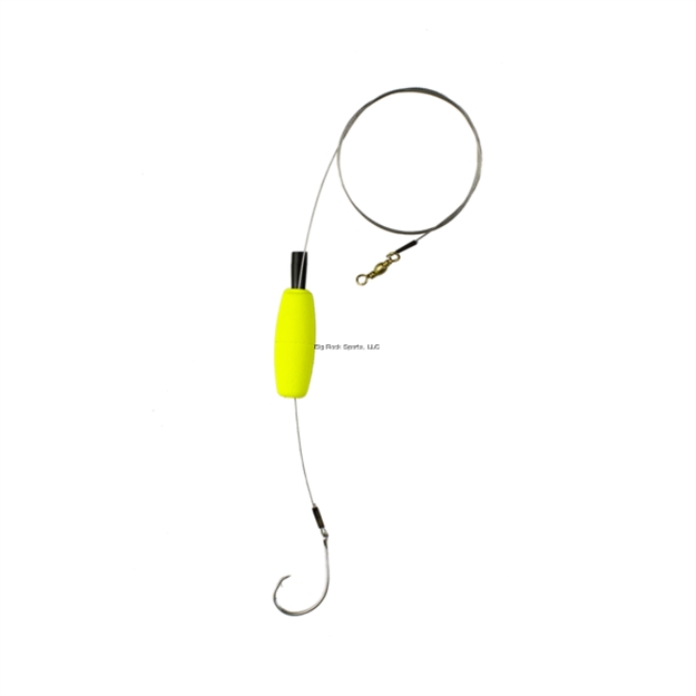 Picture of Dc's Tackle Catfish Rig, #3/0 Nickel Hook, 30Lb Leader, Yellow Float