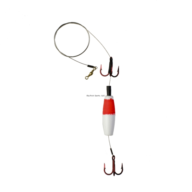 Picture of Dc's Tackle Pike & Muskie Rig, #1/0 Red Hook, 30Lb Leader, Red/White Float