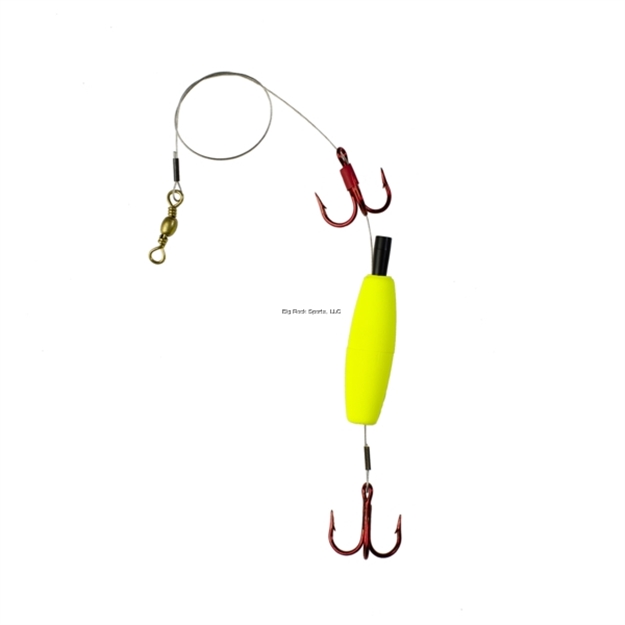 Picture of Dc's Tackle Pike & Muskie Rig, #1/0 Red Hook, 30Lb Leader, Yellow Float