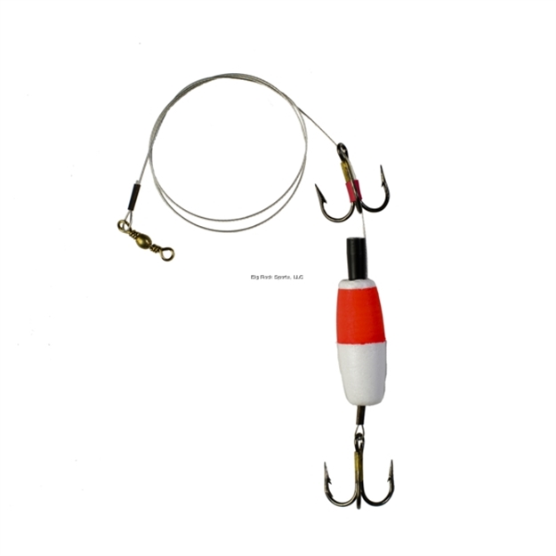 Picture of Dc's Tackle Pike & Muskie Rig, #2 Bronze Hook, 30Lb Leader, Red/White Float