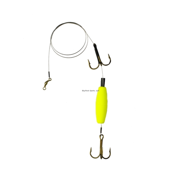 Picture of Dc's Tackle Pike & Muskie Rig, #2 Bronze Hook, 30Lb Leader, Yellow Float
