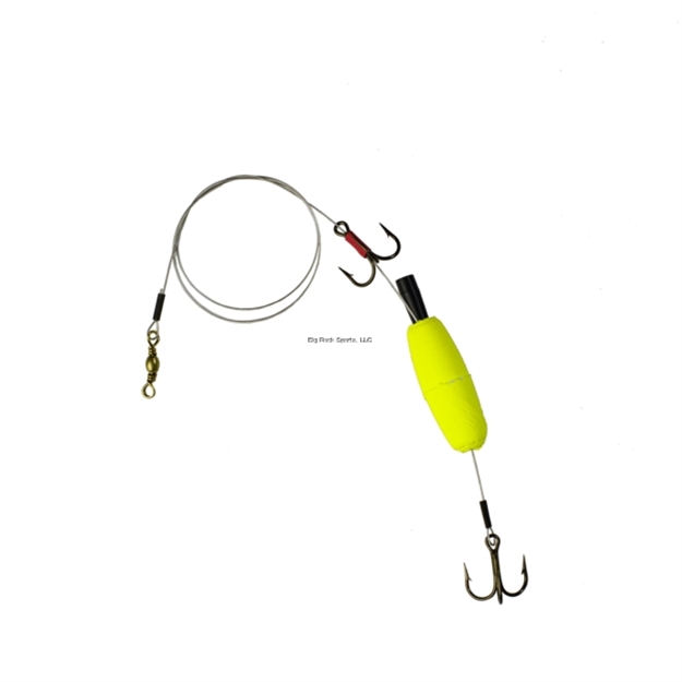 Picture of Dc's Tackle Pike & Muskie Rig, #4 Red Hook, 30Lb Leader, Yellow Float