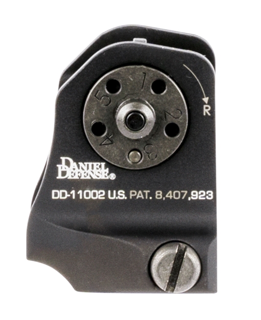 Picture of Daniel Defense 1906411002 A1.5 Fixed Rear Sight  Black Hardcoat Anodized Fixed Rear Sight 19-064-11002 852548002110