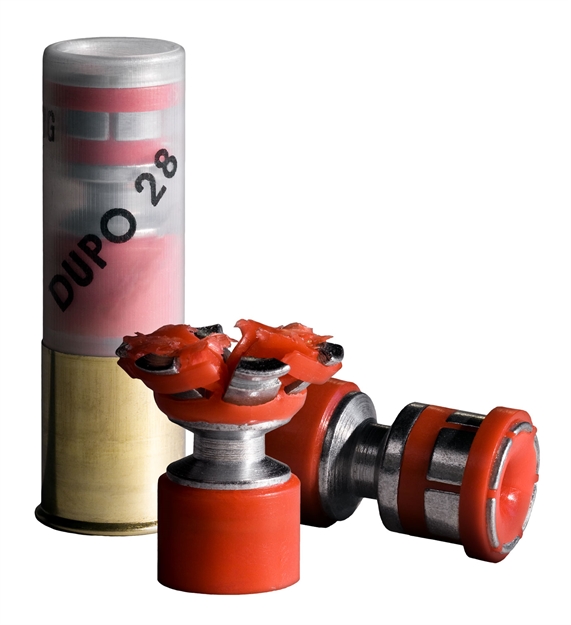 Picture of  Ddupleks Usa 12D28 Broadhead Dupo 28 12 Gauge 2.75" 1 OZ Slug Shot 5 Per Box/ 50 Case 751007980142