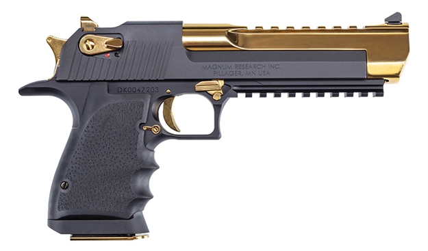 Picture of Magnum Research Desert Eagle MK L6 44Mag, 6" Alum/Gd 8Rd DE44BATG