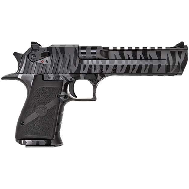 Picture of Magnum Research Desert Eagle S-A Pistol 44 Mag 6" Black Tiger Stripes 8Rd DE44BTS 761226088059