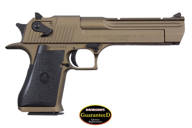 Picture of  Magnum Research De44cabb Desert Eagle Mark Xix *Ca Compliant 44 Rem Mag 6" 8+1 Burnt Bronze Cerakote Carbon Steel Frame & Slide Black Rubber Grip 761226087328
