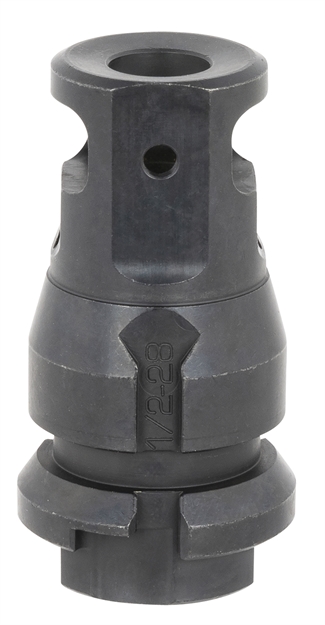 Picture of  Dead Air Da109 Keymount Muzzle Brake Black With 1/2"-28 Tpi Threads & 2.60" Oal For Sandman Series, Keymo Equipped Nomad-30 & Primal Suppressors