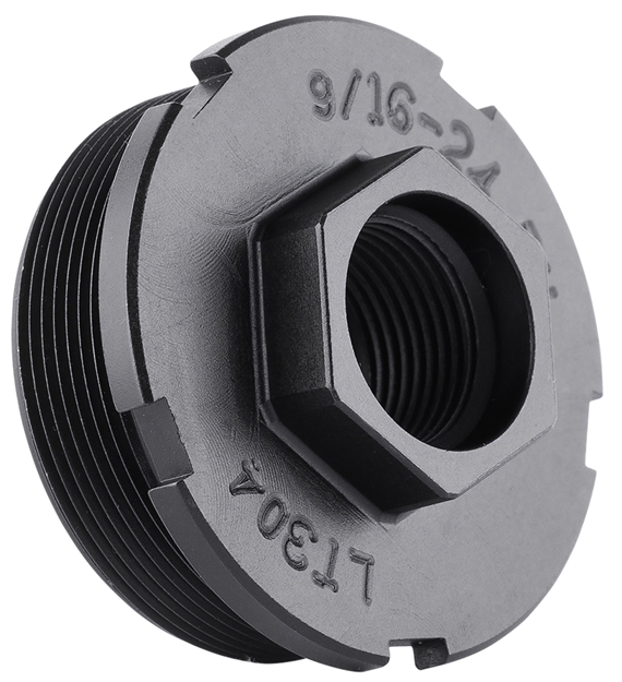 Picture of  Dead Air LT301 HUB  1/2"-28 4140 HT Alloy Steel QPQ Black Nitride