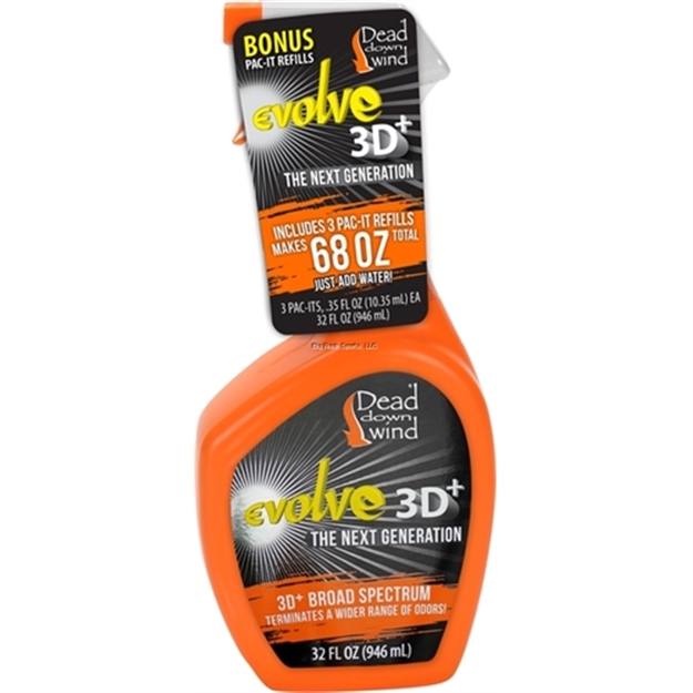 Picture of Dead Down Wind Evolve 3D+ Odor Eliminator Field Spray & Pac-It Combo, 68 FL OZ