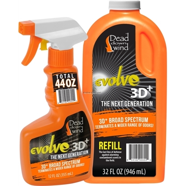 Picture of Dead Down Wind Evolve 3D+ Odor Eliminator Field Spray & Refill Combo, 44 FL OZ
