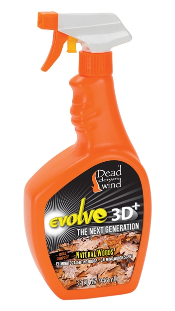 Picture of Dead Down Wind Evolve 3D+ Odor Eliminator Field Spray, Natural Woods Scent, 32Oz