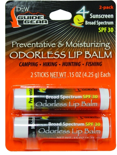 Picture of Dead Down Wind Broad Spectrum Spf30 Moisturizing Lip Balm, 4.25 Gm, 2 Pack Blister 1249BC 189168000968